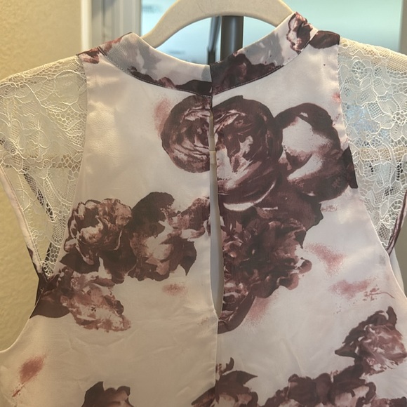 BCBGeneration White and Brown Lace Dress - Picture 3 of 5